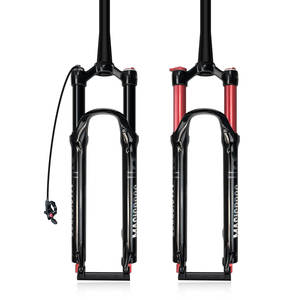 MAGICBROS-Horquilla de suspensión neumática <span class=keywords><strong>para</strong></span> viaje, 120mm, 26/27 pulgadas, freno de disco de liberación rápida QR, compatible con montaña, <span class=keywords><strong>MTB</strong></span>, 5/29 - Product Image 5