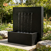Caractéristiques de l'eau extérieures Mur de cascade galvanisé Caractéristique de l'eau de jardin
