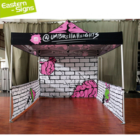 10x10 tenda portabel luar ruangan lipat meregang kustom cat lipat tenda Pop up 10x10 perdagangan komersial acara kanopi tenda