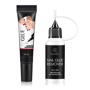 10g SemiSolid Glue 20ml Pinpoint Remover <b>Kit</b> Portable <b>Gel</b> Press Nails Quick Dry No UV Lamp Needed Gentle Non-Acetone Remover - Product Image 1