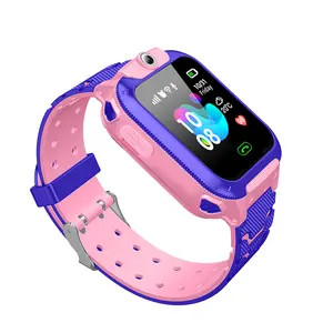 Reloj inteligente Q12 para niños, dispositivo con posicionamiento de SOS LBS, IP67, resistente al agua, con sim