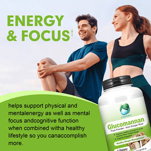 Suplemen Diet Bubuk Glucomannan Label Khusus OEM Mendukung Kesehatan Tingkat Kolesterol dan Mendukung Sistem Kekebalan Tubuh - Product Image 6