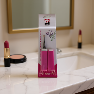 MNJ Eyebrow Tweezers Pink Precision Slant Tip For Makeup Grooming 24Pcs Pack - Product Image 2