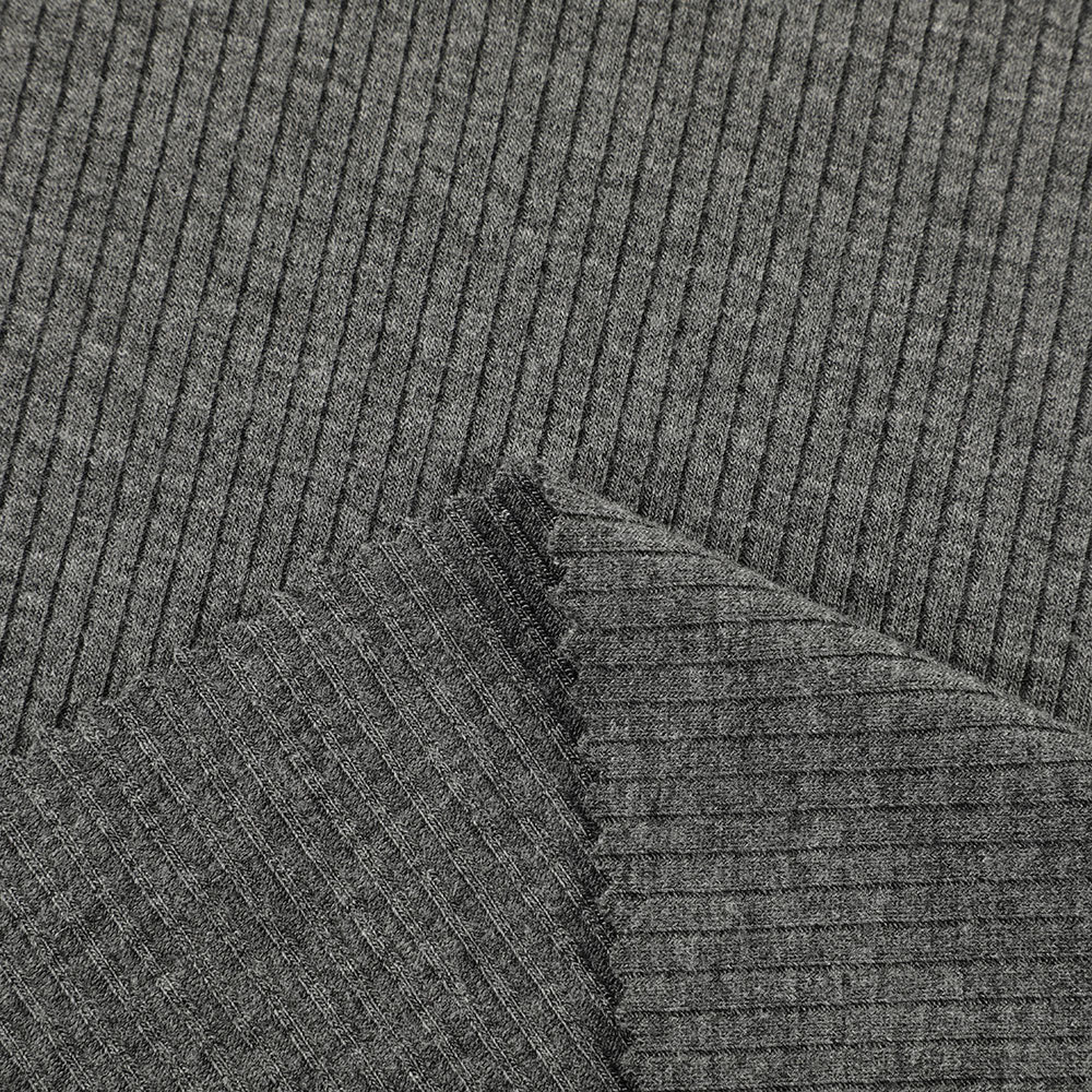 Factory direct sale OEM jersey rib 2*2 stretch yarn dyed knitted garment rayon fabric