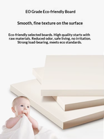 Meuble TV de luxe en bois blanc de style nordique, ensemble table basse crème moderne et minimaliste avec MDF pour petits appartements