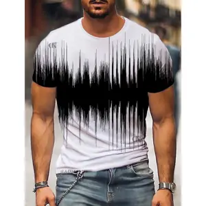 Brand New Men's T-shirt Personalized 3D Print Shirt Plus Size Daily Going Out T-shirts Casual Loose Short-sleeved Men's Clothing
