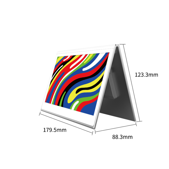 large high resolution e-ink screen display 6 colors 7.5 inch dual V shape E label