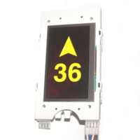 Panneau indicateur LED double écran moderne pour ascenseur de 4,3 pouces, en acier inoxydable, interface personnalisable, taille certifiée ISO9001, pour hôtel