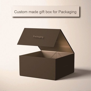 Bán Buôn Tùy Chỉnh In Handmade Sang Trọng Cứng Nhắc Giấy Các Tông Vàng Đơn Giản Rỗng Từ Bao Bì Hộp - Product Image 2