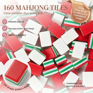 Ensemble de tuiles de mahjong américaines de qualité supérieure Century Factory, design luxueux personnalisé en <span class=keywords><strong>cristal</strong></span> à 4 couches, pliable, portable, cadeau de Noël - Product Image 1