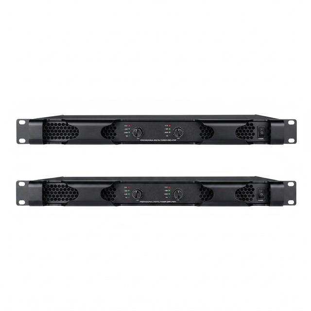 DB26 600W Professional Dual Channel Class D Digital Power Amplifier 1U Rack Mount Metal 20Hz-20KHz Response Stage PA Speaker
