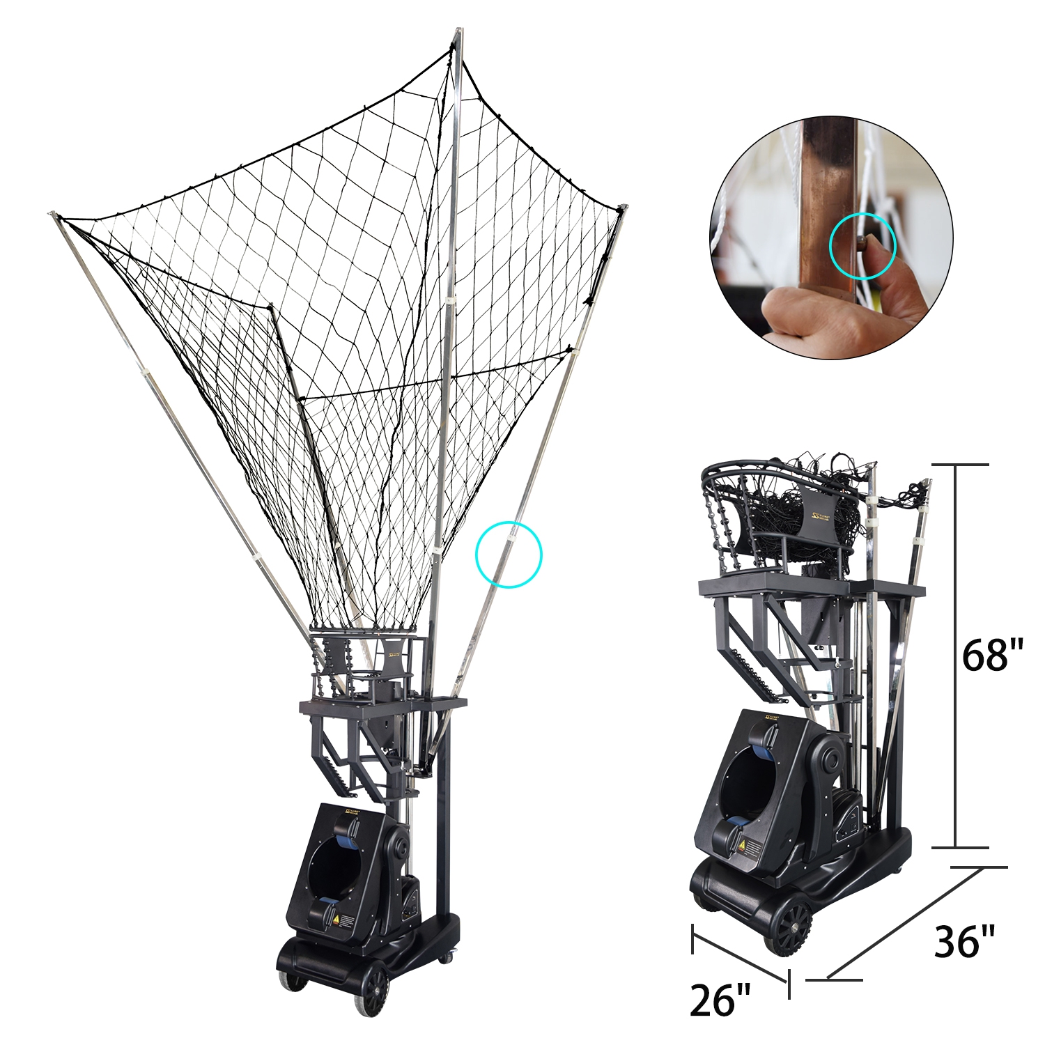Atacado SIBOASI New Basketball Shooting Training Machine Basketball Coaching Equipment for Kids****^^^^ https://www.siboasi.com