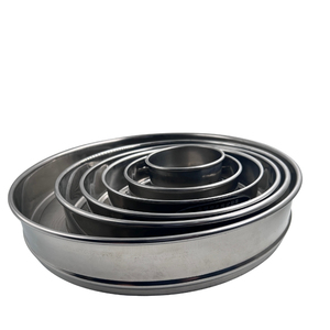 Juego de tamices de malla de acero inoxidable de varios tamaños, tamices de laboratorio de 20-300 micras para análisis de suelo y arena - Product Image 2