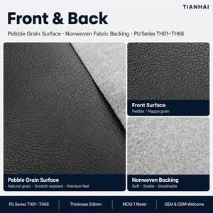 Tissu en <span class=keywords><strong>cuir</strong></span> synthétique PU grainé élastique imperméable de qualité supérieure <span class=keywords><strong>pour</strong></span> sièges auto, intérieurs de voiture, canapés - Vente en gros - Product Image 3
