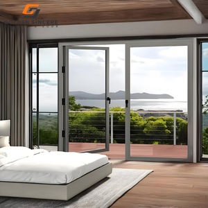 GS High Quality Door & Window Hurricane Proof House Casement Door Aluminum Door for House - Product Image 2