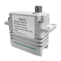 Servo Industrial ZY-100HV sin Escobillas de 180 kg de Torque, 15V de Alto Voltaje, Codificación Magnética para UAV y Robótica de Uso Pesado