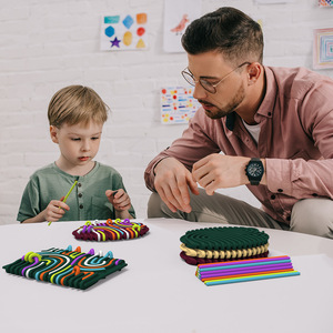 Tableau d'activités sensorielles en silicone, jouet de décompression torsadé, pour enfants de 2 à 4 ans, jouet pour bébés et tout-petits, offre spéciale pour la maison - Product Image 3