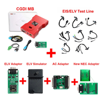 Programmeur de clé CGDI MB avec adaptateurs complets, y compris ligne de test EIS + adaptateur ELV + simulateur ELV + adaptateur ACAdapter + nouveau NECAdapter