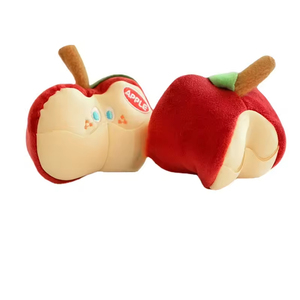 Jouets à mâcher pour animaux de compagnie Kinghon, style coréen, en peluche créative de haute qualité, fruits populaires, pomme cachant de la nourriture, best-seller, 11x8cm, vente en gros - Product Image 2