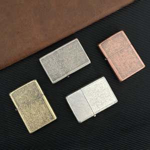 Customized Logo Metal Casing Stainless Steel Movement Vintage Old Craftsmanship Antique Bronze Collection <strong>Windproof</strong> <strong>Lighter</strong> - Product Image 5