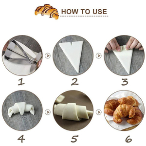 Dụng Cụ Làm Bánh Nhà Bếp Dụng Cụ Cắt Bánh Sừng Bò Bánh Mì Pháp Cán Gỗ Bằng Thép Không Gỉ - Product Image 6