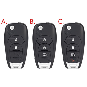 Control Remoto <span class=keywords><strong>de</strong></span> Llave <span class=keywords><strong>de</strong></span> <span class=keywords><strong>Coche</strong></span> Flip para Chevrolet Cruz 2015 Trax <span class=keywords><strong>Sonic</strong></span> Spark 2021 Onix RS, Repuesto, 433.92FSK, Chip 4A, 2/3/4 Botones - Product Image 2