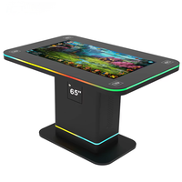 HDFocus Écran LCD étanche de 65 pouces, Android Windows, écran tactile pour enfants, lecteur publicitaire, table de jeux interactive multi-touch
