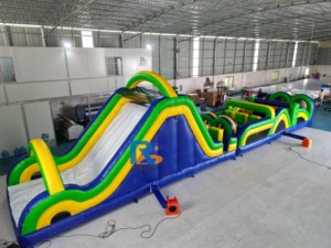 Parcours d'obstacles gonflable personnalisé, course <span class=keywords><strong>de</strong></span> terrain <span class=keywords><strong>de</strong></span> jeu, jeu <span class=keywords><strong>de</strong></span> parcours d'obstacles gonflable excitant pour enfants - Product Image 2