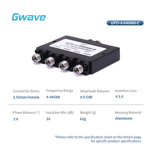 Bộ chia công suất 4 chiều 2.92mm cho Viễn Thông 4 GHz đến 40 Ghz 20 Watt được đánh giá từ 4 Watt - Product Image 2