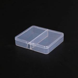 Contenitore per Componenti a 2 Scomparti, Organizzatore Trasparente in Plastica, Custodia per Piccoli Viti, Contenitore per Campioni, Classificatore di Utensili - Product Image 3