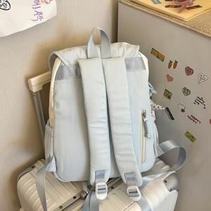 OEM/ODM Summer Cream Yellow <strong>Brown</strong> Soft Sweet Girls <strong>Backpack</strong> for Students Lightweight Large Cap Versatile Daily Shopping Travel - Product Image 5