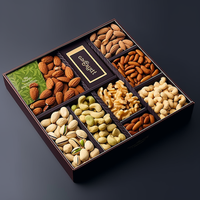 Luxe Recyclable Noisette Noix Cerneaux Noix De Cajou Fruits Secs Noix Noix Cadeau Boîte D'emballage De Noix Pour Noix
