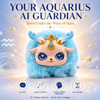 Robot éducatif IA en peluche en forme de chat avec contrôle par application en temps réel pour garçons de 2 à 14 ans et plus, cadeau de Noël (rembourrage en polyester et coton PP)