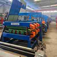Ligne de production automatique de panneaux sandwich en laine de roche et EPS avec découpe de longueur PLC