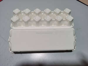 Zellstoff-geformte Eierkartons Weiß Gelb 30 Eier Max Umweltfreundliche Biologisch Abbaubare Eierverpackungsbox - Product Image 5