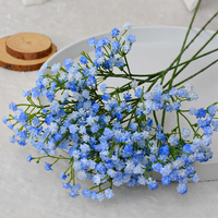 Gypsophile artificielle réaliste pour décoration de mariage, bouquet de mariée, tige unique, gypsophile en caoutchouc PU doux au toucher, fleur artificielle