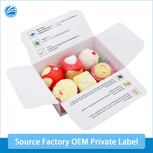 Bola de sal de baño de explosión de burbujas múltiples, diseño de Cupcake novedoso para cumpleaños relajante, OEM disponible para niños - Product Image 2