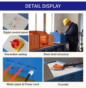 Gold Smelting Induction Furnace for 2kg Jewelry with High Efficiency Safety Accurate <b>Temperature</b> <b>Control</b> ISO/CE Certified - Product Image 3