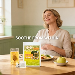 Té de <span class=keywords><strong>Manzanilla</strong></span> Orgánico Natural Premium Mejorado, Ayuda para Dormir, Alivio de la Ansiedad, Alivio Digestivo, Antioxidante, Apoyo para la Belleza, Bolsitas de Té - Product Image 4