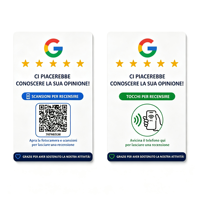 Cartes NFC italiennes pour avis Google, carte NFC pour avis Google avec code QR dynamique, panneau pour avis Google