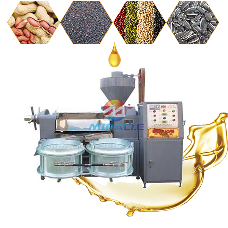 170-300KG/H Cold and Hot Screw Oil Pressing Machine Almond Sesame Sunflower Seed Oil Presser
