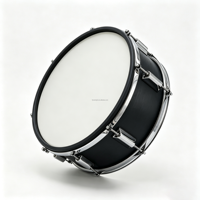 14 *5.5 Inch Black Wood Electric Snare Drums Set Kit with 6 Trigger Pad Portable