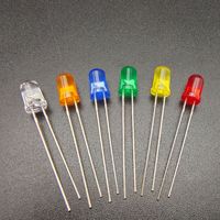 Jstronic 0.5Hz 1.5Hz 2Hz 3Hz 6.8Hz Led clignotante 3mm 5mm Diodes LED clignotantes simples Rouge Bleu Vert Blanc Couleur