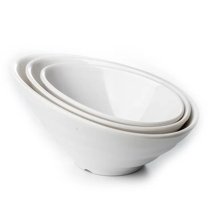 Restaurant Melamine Tilted Salad Mixing Bowls Melamine Salad Bowl