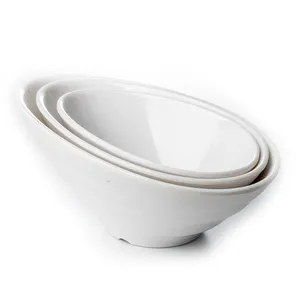 Restaurant Melamine Gekanteld Salade Mixing Bowls Melamine Slakom