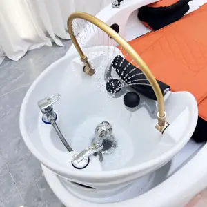 Fabrika özel r japon kafa spa ekipmanları geniş yatak masaj elektrikli kafa spa şampuan masaj yatakları saç yıkama şampuan sandalye