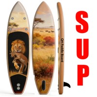 Planche à pagaie gonflable en PVC personnalisable OEM/ODM pour sports nautiques sur lacs et rivières
