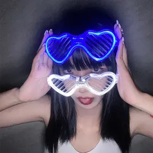 Светящиеся светодиодные очки в форме сердца