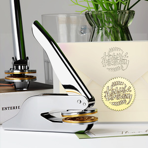 Embossing Machine For <b>Books</b> Envelopes Letters Silver Hand Pliers Manual Operation With Bearing Core Component - Product Image 3