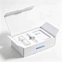Boîte d'expédition médicale blanche personnalisée avec insert en mousse pour kit de dispositifs pharmaceutiques